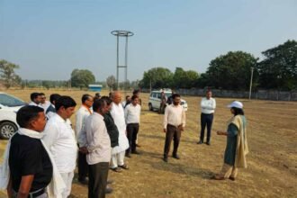 प्रस्तावित राज्यपाल दौरे से पहले प्रशासन सतर्क, कलेक्टर जयति सिंह ने नागलवाड़ी में किया निरीक्षण